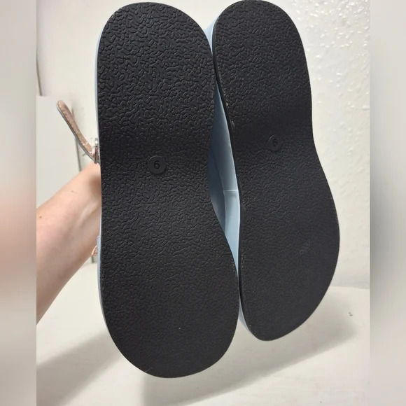 New Heart Valentine Mary jane Platform Shoes Light Blue - Picture 10 of 10
